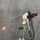 LED light source on Wallach colposcope for clear visualization