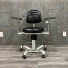 surgical stool dual wheel casters with locking mechanism -
