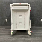 Metro Flexline Crash Cart side view with lockable wheels