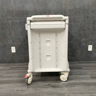 Metro Flexline Crash Cart side view with built in placeholders for accessories