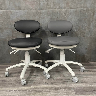 Silver Fox Ultimate Physician Stool with Tilt Silver Fox 8C01 Physician Stool with Back