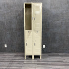 Double Tier Metal Storage Locker Cabinet - NMD -Angelus Medical