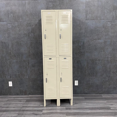 Double Tier Metal Storage Locker Cabinet Double Tier Metal Storage Locker Cabinet - NMD -Angelus Medical