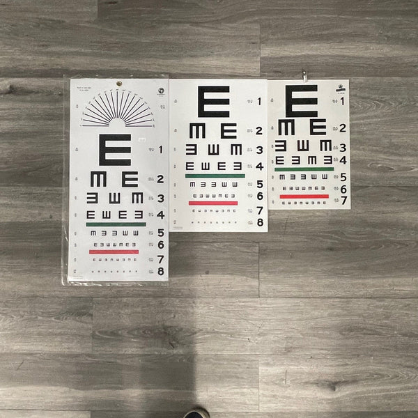Illiterate E Plastic Eye Chart