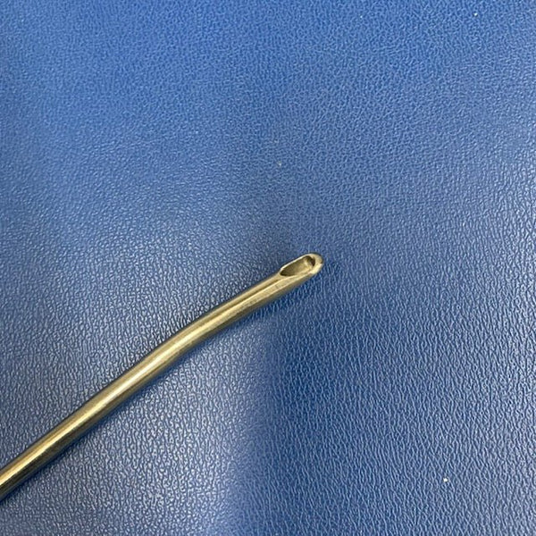 Liposuction Cannula 23 cm Length 6 mm Diameter 2 holes bent tip (Used)