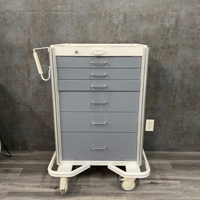 Medical Cart with 6 Drawers and Lock and Key (Refurbished) Medical Cart with 6 Drawers and Lock and Key (Refurbished) - Armstrong Medical -Angelus Medical
