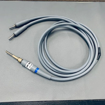 Unicord Fiber Optic Light Source Cable Double Connector (Used) Unicord Fiber Optic Light Source Cable Double Connector (Used) - Unicord -Angelus Medical