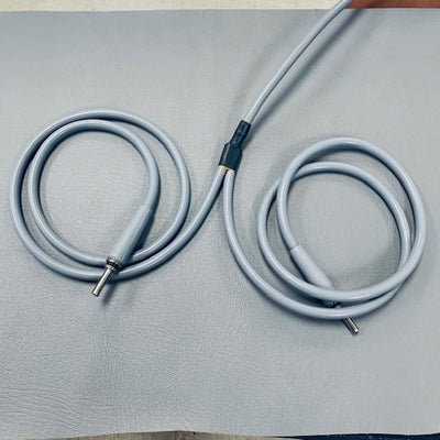 Unicord Fiber Optic Light Source Cable Double Connector (Used) - Unicord -Angelus Medical
