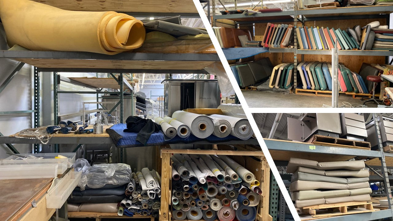 Exam Table Upholstery Service at Angelus Medical