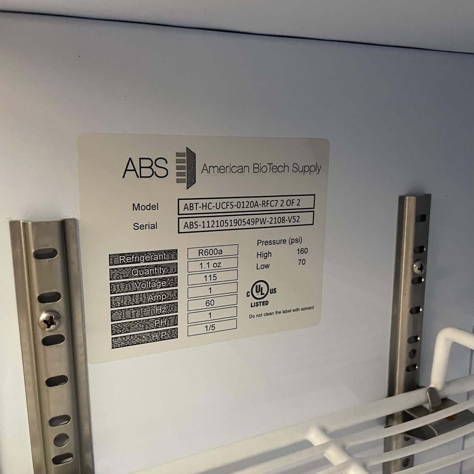 ABS Counter Top Lab Freezer