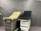 Exam table upholstery before and after
