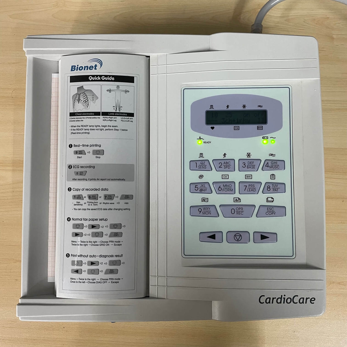 Bionet CardioCare 2000 ECG Machine - 12-Lead, Interpretation, A4 ...