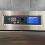 Digital temperature control panel on Blickman 7922MS blanket and solution warming cabinet
