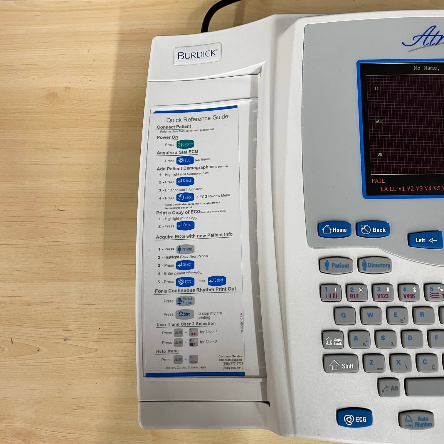 Used Hospital-grade Burdick Atria 6100 cardiac monitoring system for sale near me