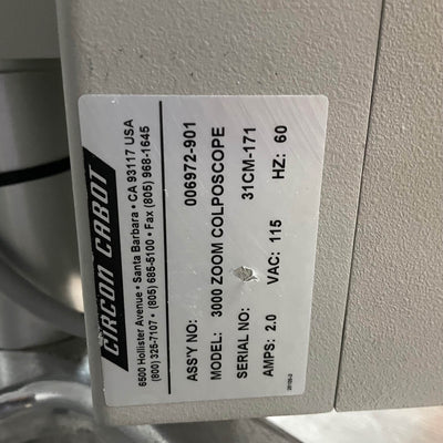 Circon Cabot Colposcope - 3000 Zoom for sale