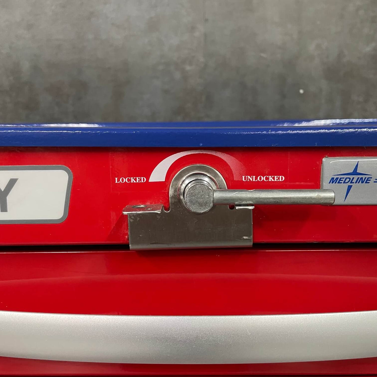 Refurbished  Waterloo Crash cart with locking system for sale near me