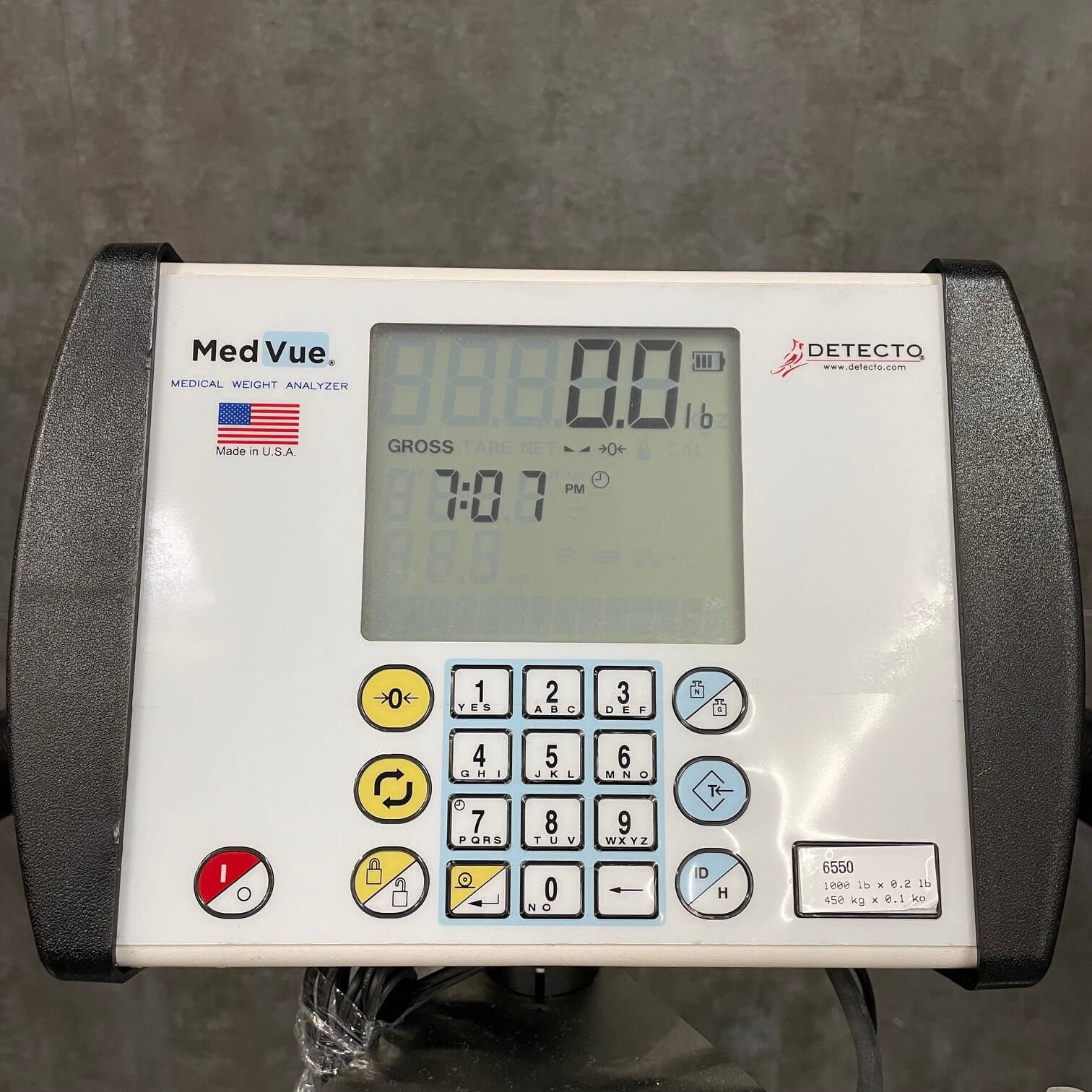 Detecto 6550 Portable Wheelchair Scale - – Angelus Medical and Optical