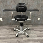 Buy medical stool with spider base foot ring and locking casters