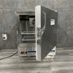 Follet R4 ADA Compliant Refrigerator with the stainless steel door half open