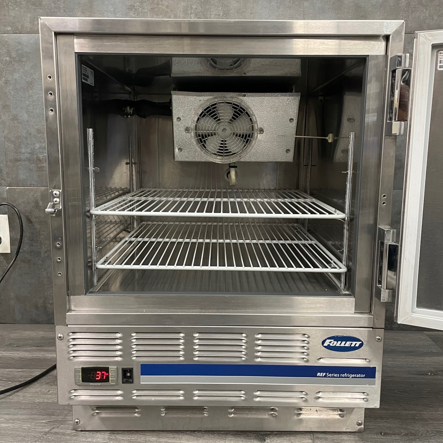 Follet R4 ADA Compliant Refrigerator at Angelus Medical with the door open
