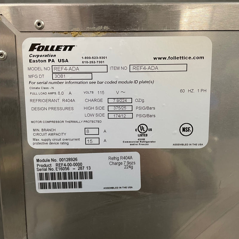 Follet R4 ADA Compliant Refrigerator