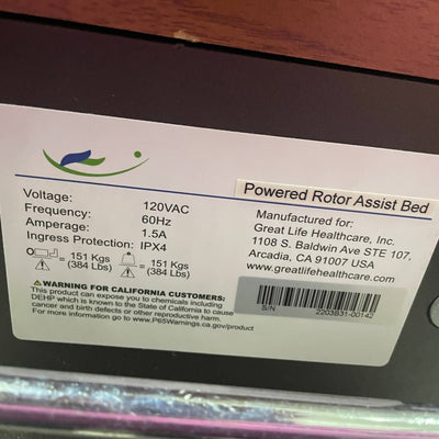 Great Life Health Powered Rotor Assist Bed