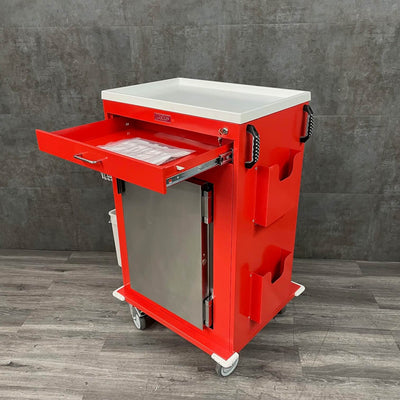 Harloff Crash Cart with refrigerator for sale near me 
