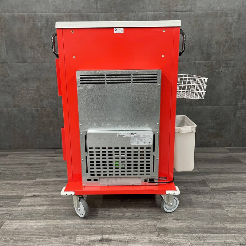 Harloff Crash Cart with refrigerator for sale at Angelus Medical - Near me