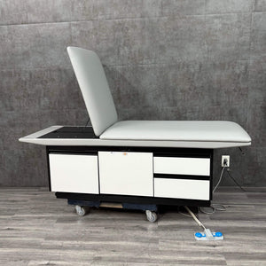 Hausmann Powermatic Treatment Table Table with Adjustable Backrest and Storage Drawers