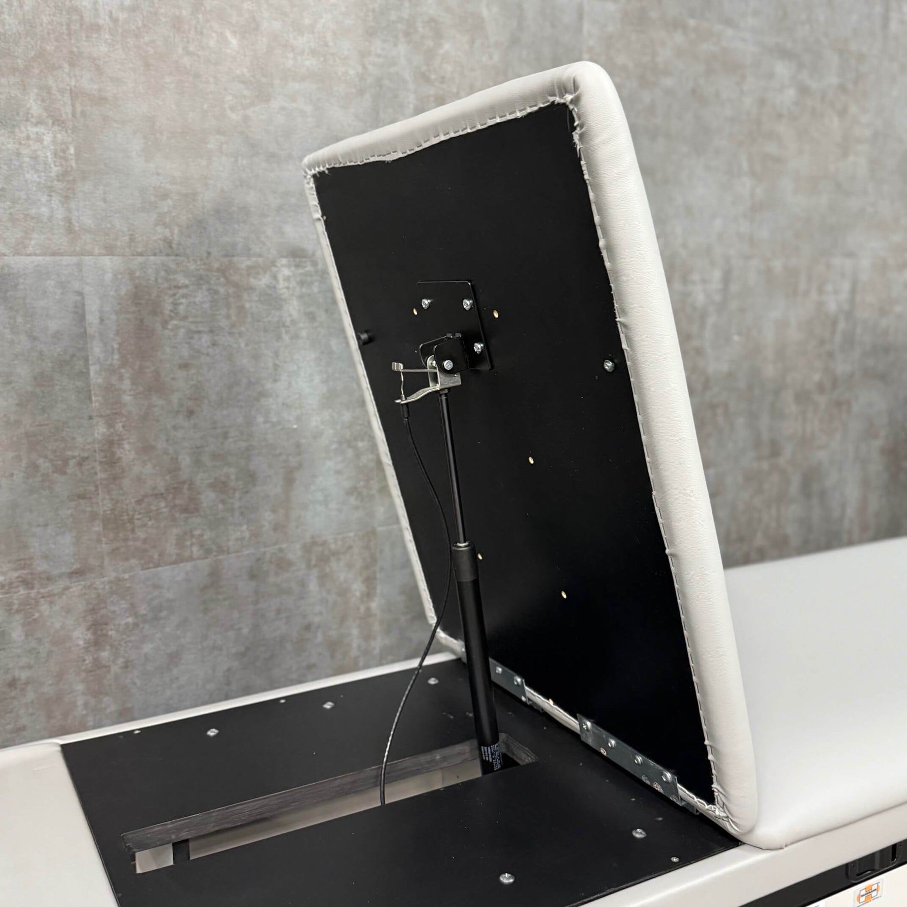 Hausmann Power exam table in Los Angeles with Gas-Spring Backrest Adjustment Close-Up