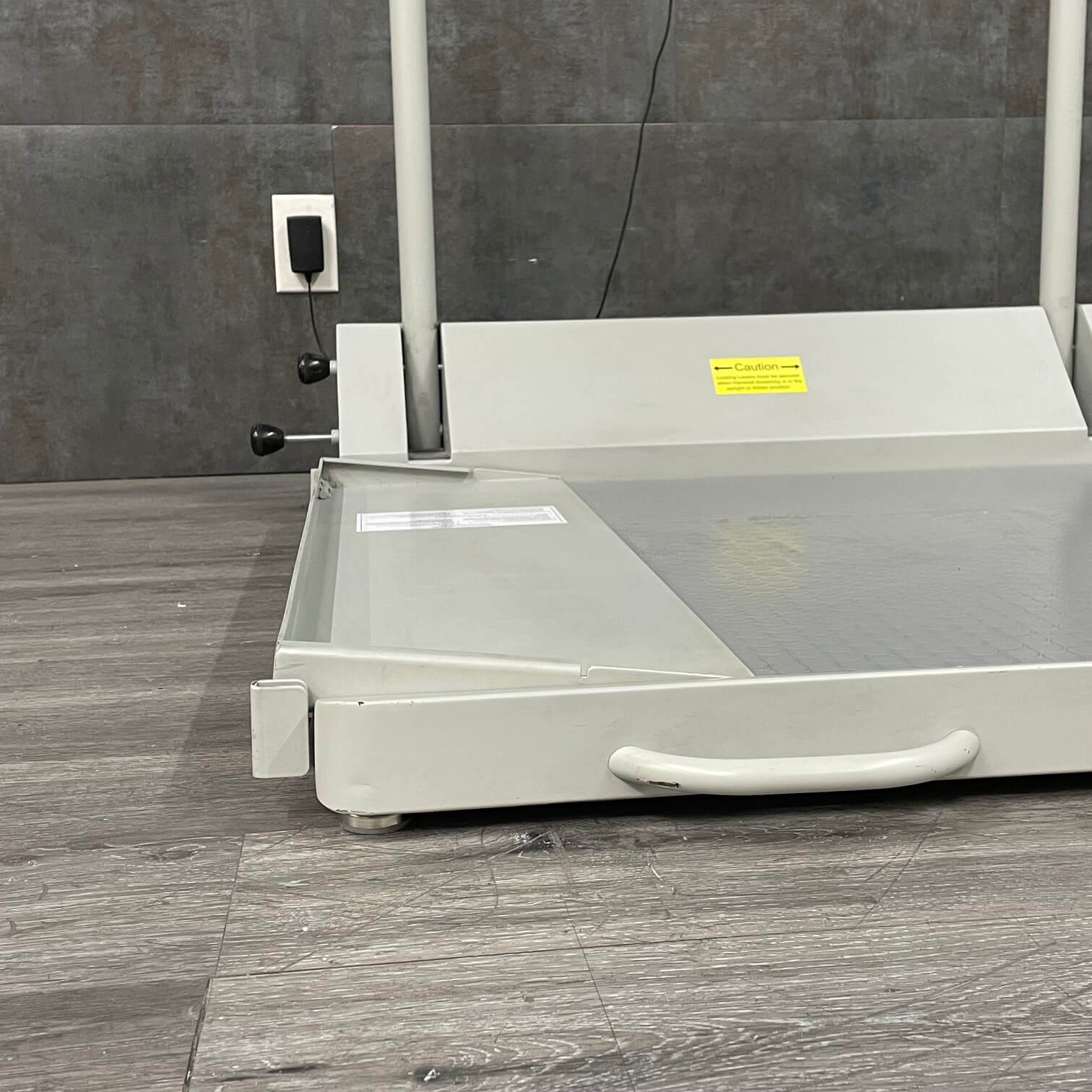 Medical Wheelchair Scale with Roll‑On Ramp folded - for sale near me