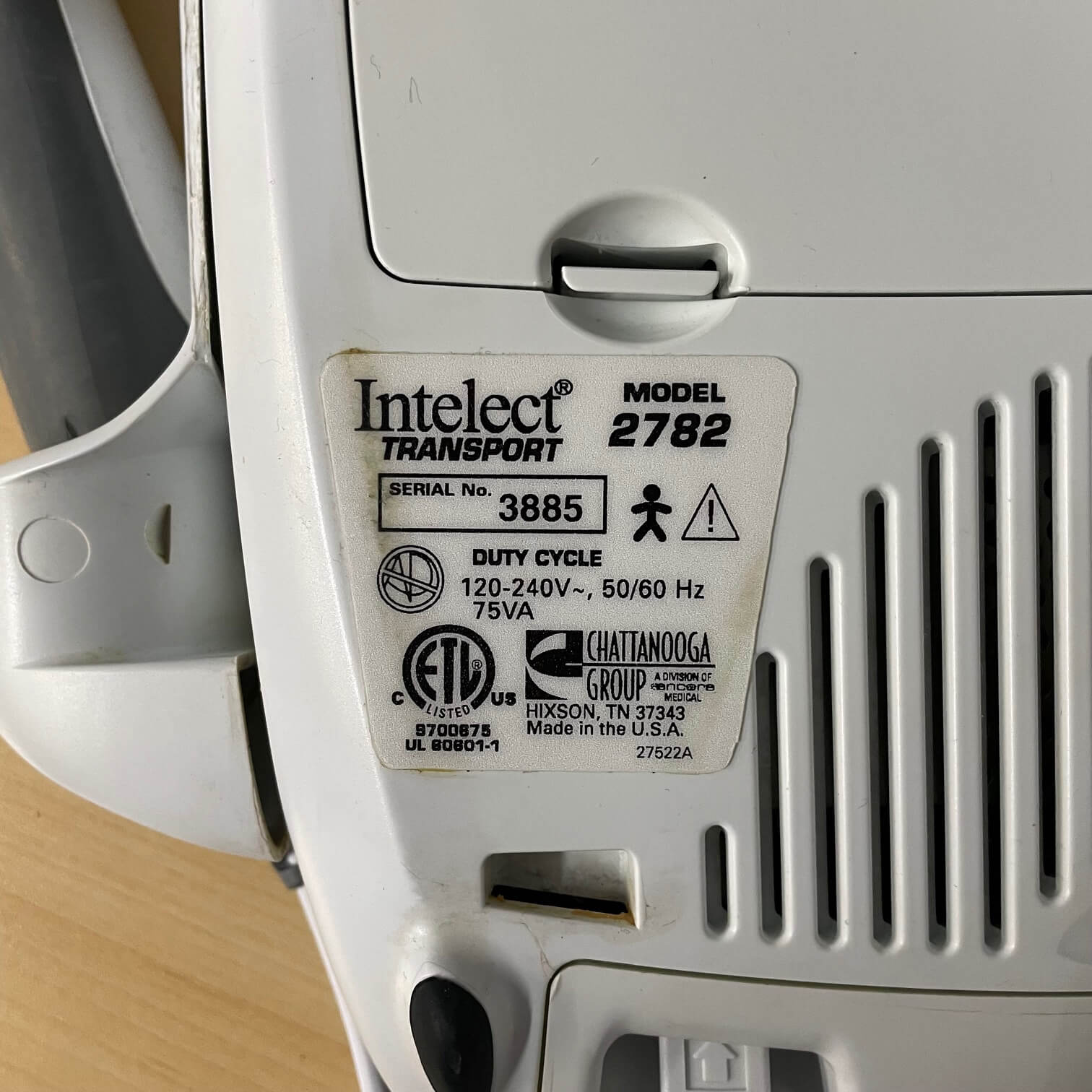 Chattanooga Intelect Transport Ultrasound System