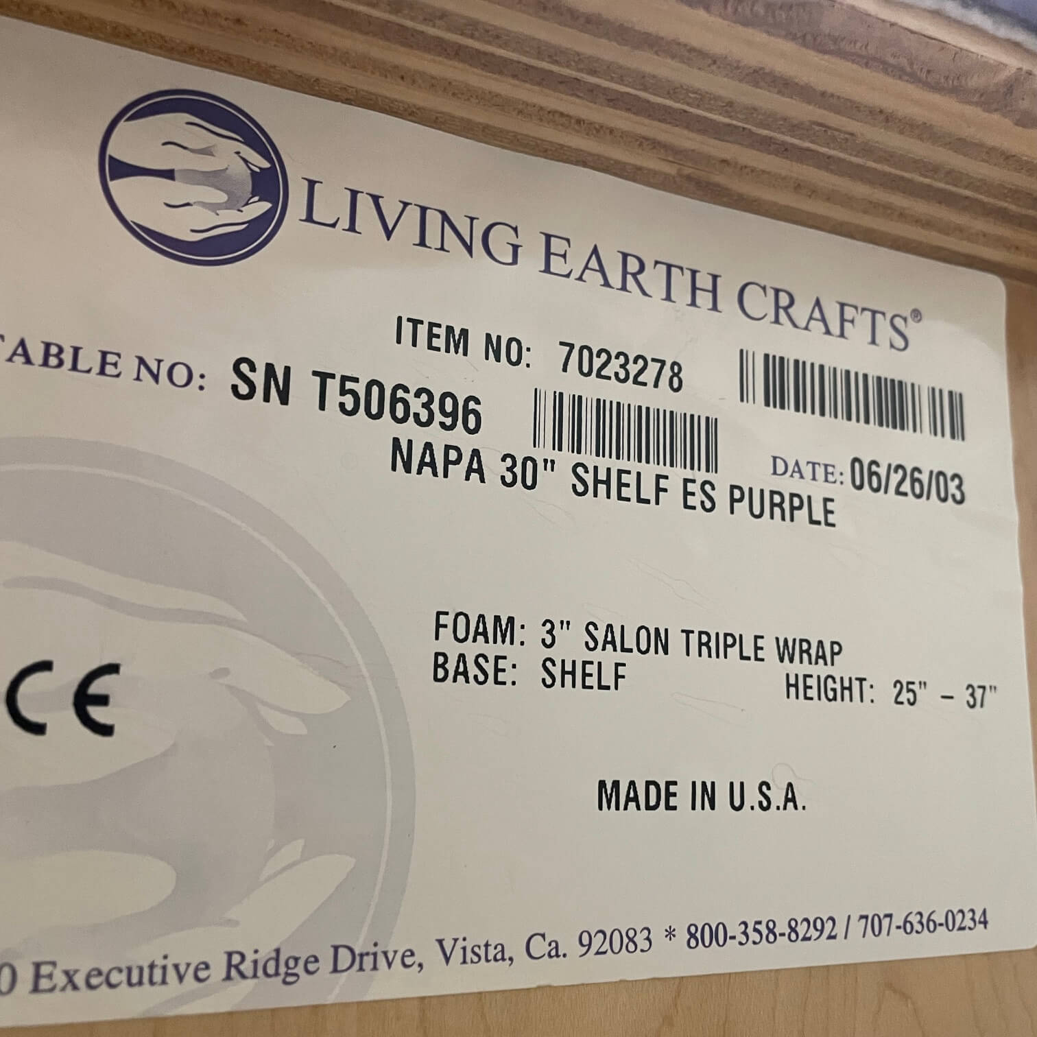 Living Earth Salon table for sale near me