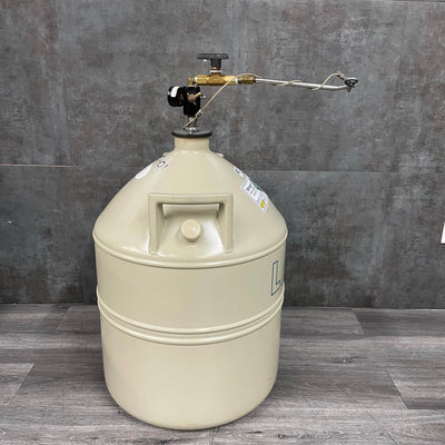 Lab 30 Liquid Nitrogen Storage w Manual Discharge Device MVELab30LiquidNitrogenStorageTankwDischargeDevice