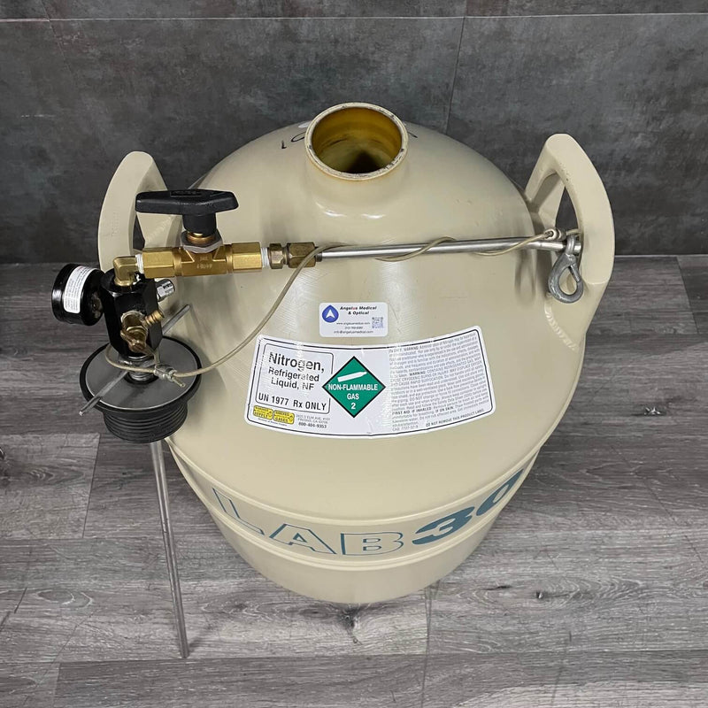 MVELab30LiquidNitrogenStorageTankwDischargeDevice