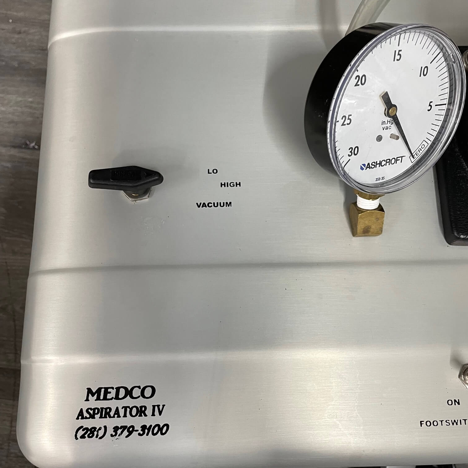 Medco Aspirator IV liposuction top view 
