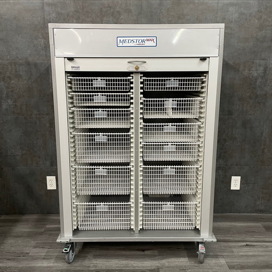 Harloff Medication Cart with Basket