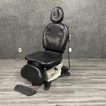 - Refurbished Midmark 630 Humanform Procedure Chair with seamless upholstery in black color