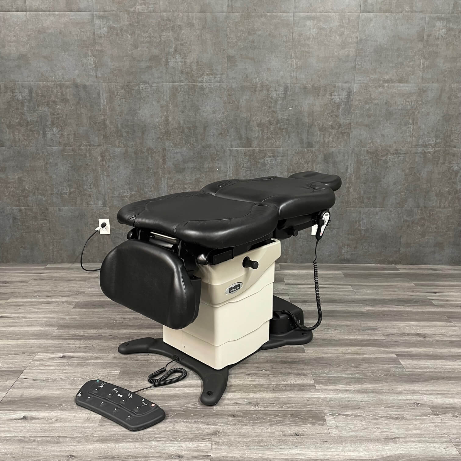 ADA-compliant Midmark 630 chair with the back down all the way