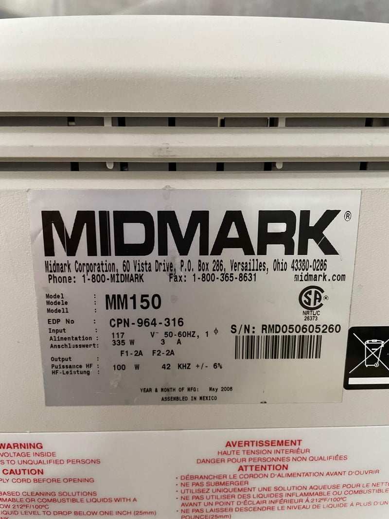 Midmark MM150 Ultrasonic Cleaner