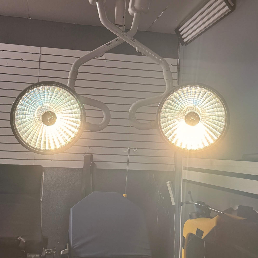 Ritter 355 Dual Surgical Light - Ceiling Mount -