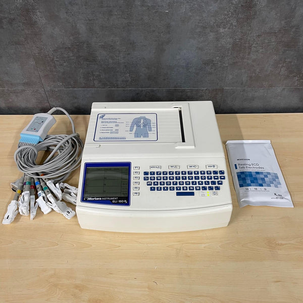 Mortara ELI 150 ECG Machine - 12-Lead, VERITAS Algorithm,  Best 10 Tech, Color Display, Bidirectional, Portable, WLAN, Battery Powered
