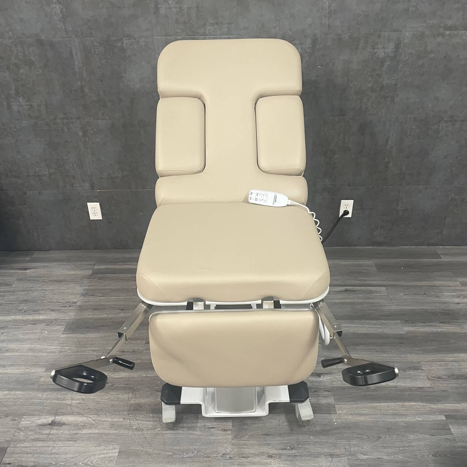 Refurbished Ultrasound Table with Stirrups for sale
