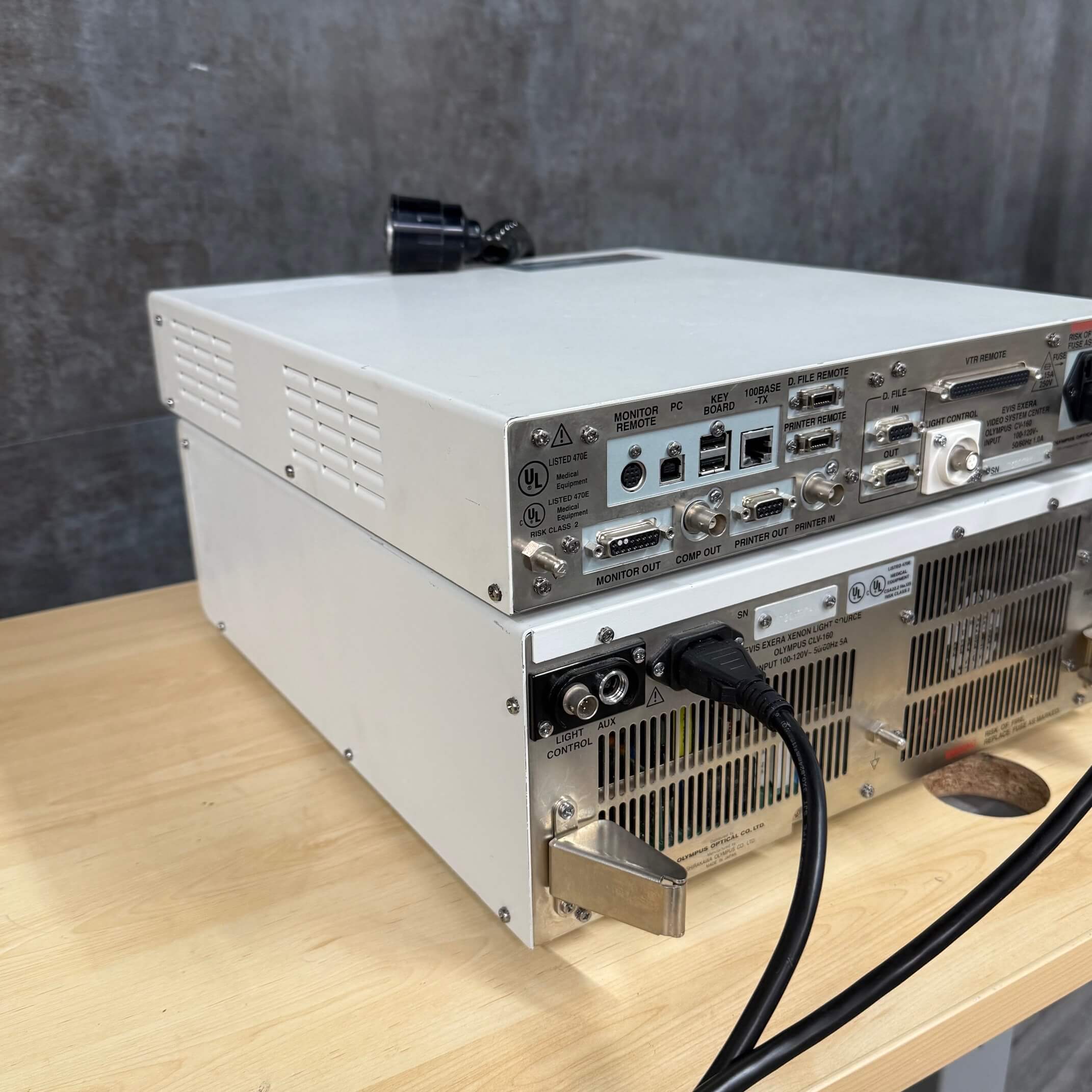 Olympus CLV 160 and CV-160 Endoscopy System with pigtail
