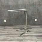 Used foot operated mayo stand view of the side - Large tray 20 x 25