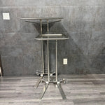 Refurbished Pedigo surgical instrument stand with stainless tray