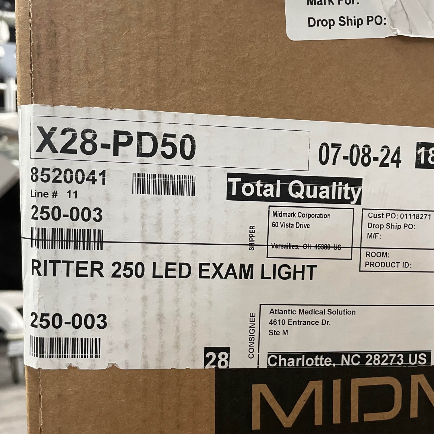 Ritter 250 LED Exam Light - New for Sale
