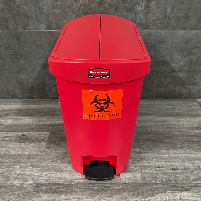 Rubbermaid Streamline Resin end Step On Trash can 