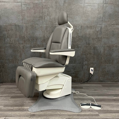 Full Power Exam Chair with swivel and adjustable headrest for sale at Angelus Medical in Los Angeles near me