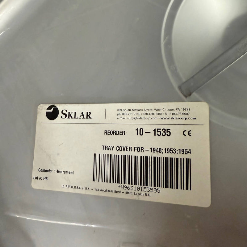 Sklar 10-949 and 10-1535 tray and  cover